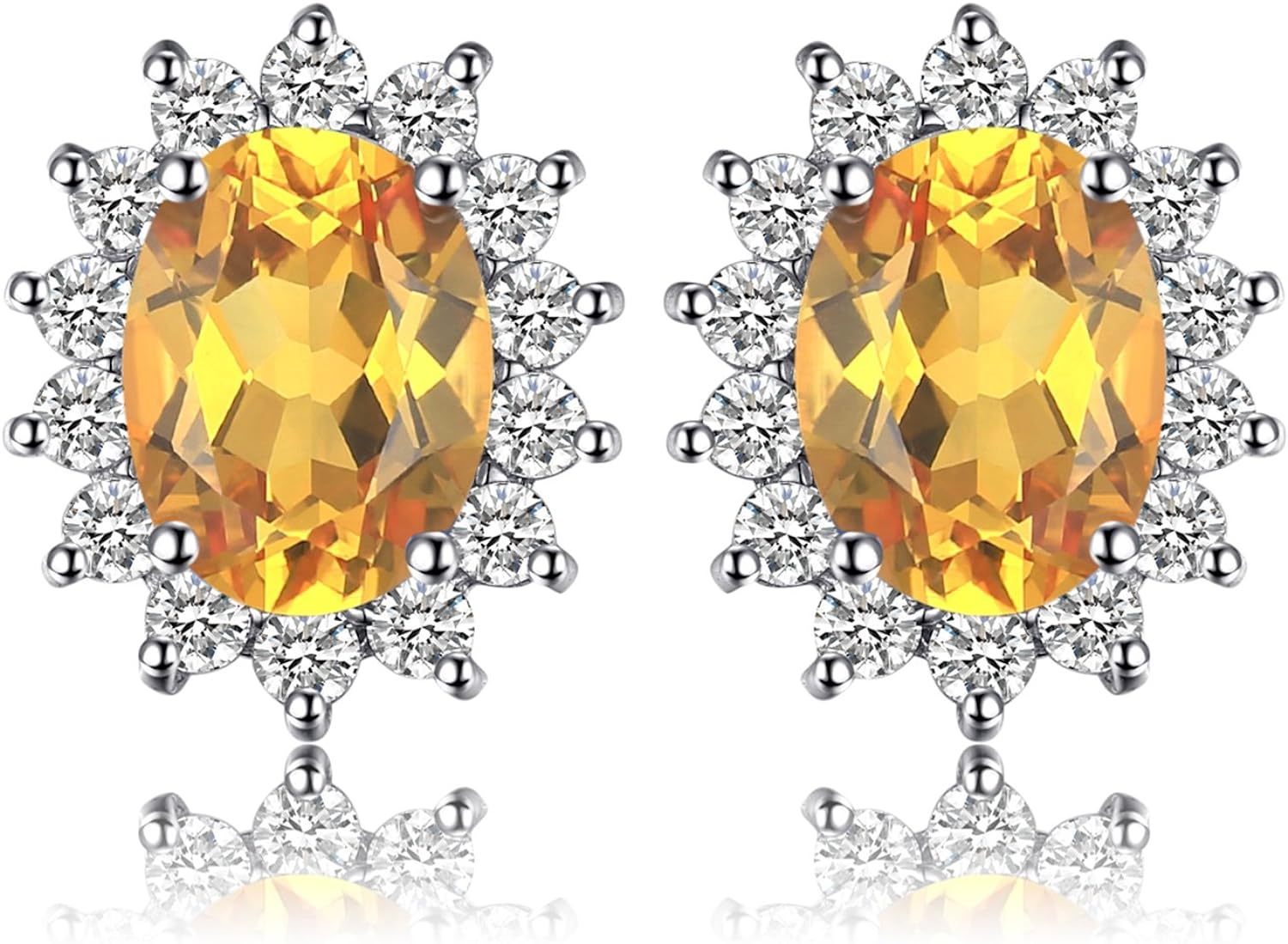 Vintage Moissanite Emerald Ruby Stud Earrings 14k Gold Plated 925 Sterling Silver Earrings | Mix Mix Style [Hot Seller]-Mix MIx Style