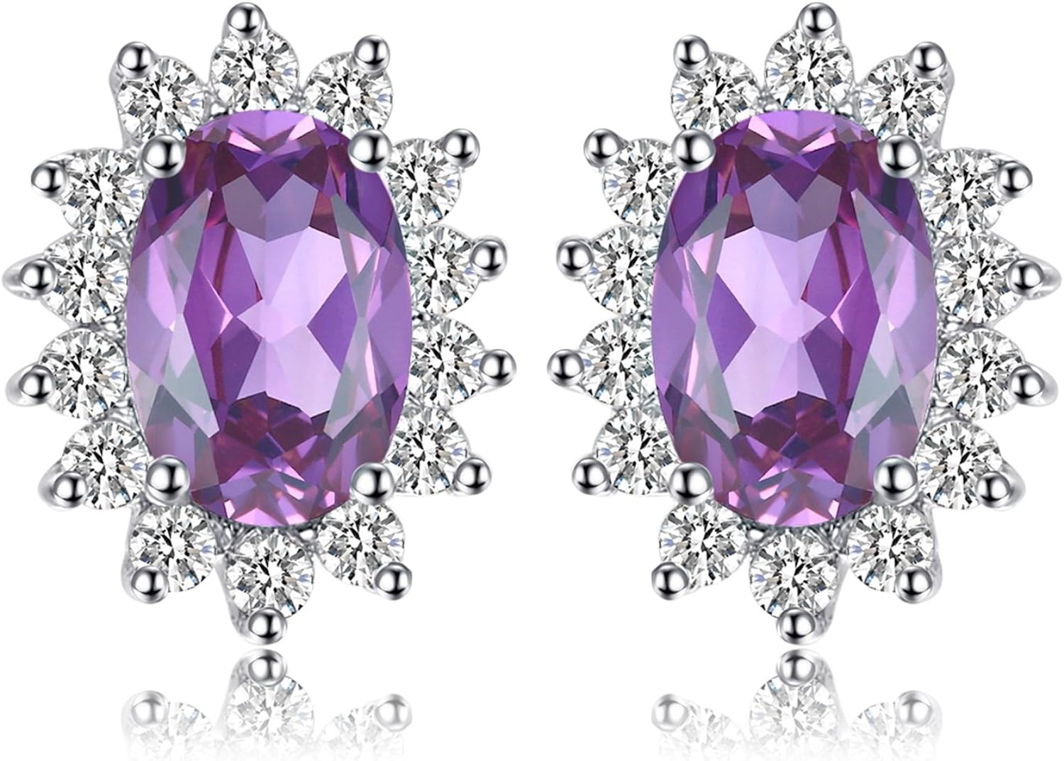 Vintage Moissanite Emerald Ruby Stud Earrings 14k Gold Plated 925 Sterling Silver Earrings | Mix Mix Style [Hot Seller]-Mix MIx Style