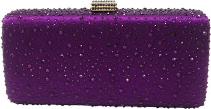 Elegant Women Crystal Clutch Evening Bags Wedding Cocktail Box Handbag Purse | Mix Mix Style [Hot Seller]-Mix MIx Style