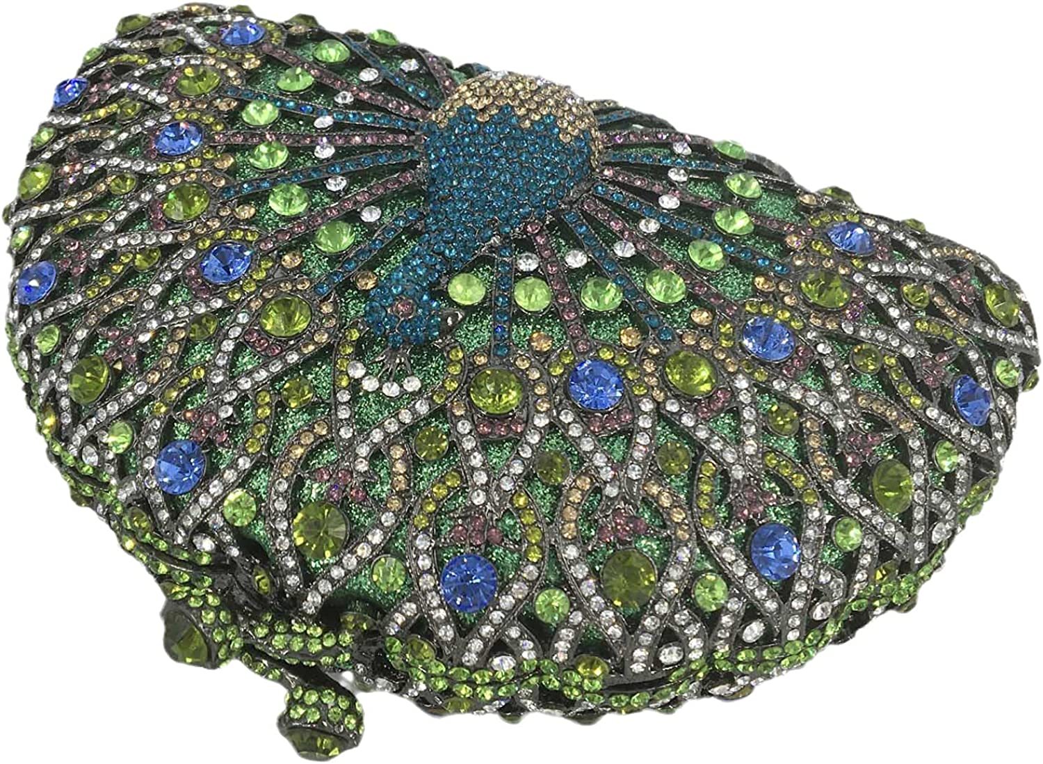 Elegant Crystal Clutches For Women Peacock Clutch Bag Evening Purses and Handbags | Mix Mix Style [Hot Seller]-Mix MIx Style