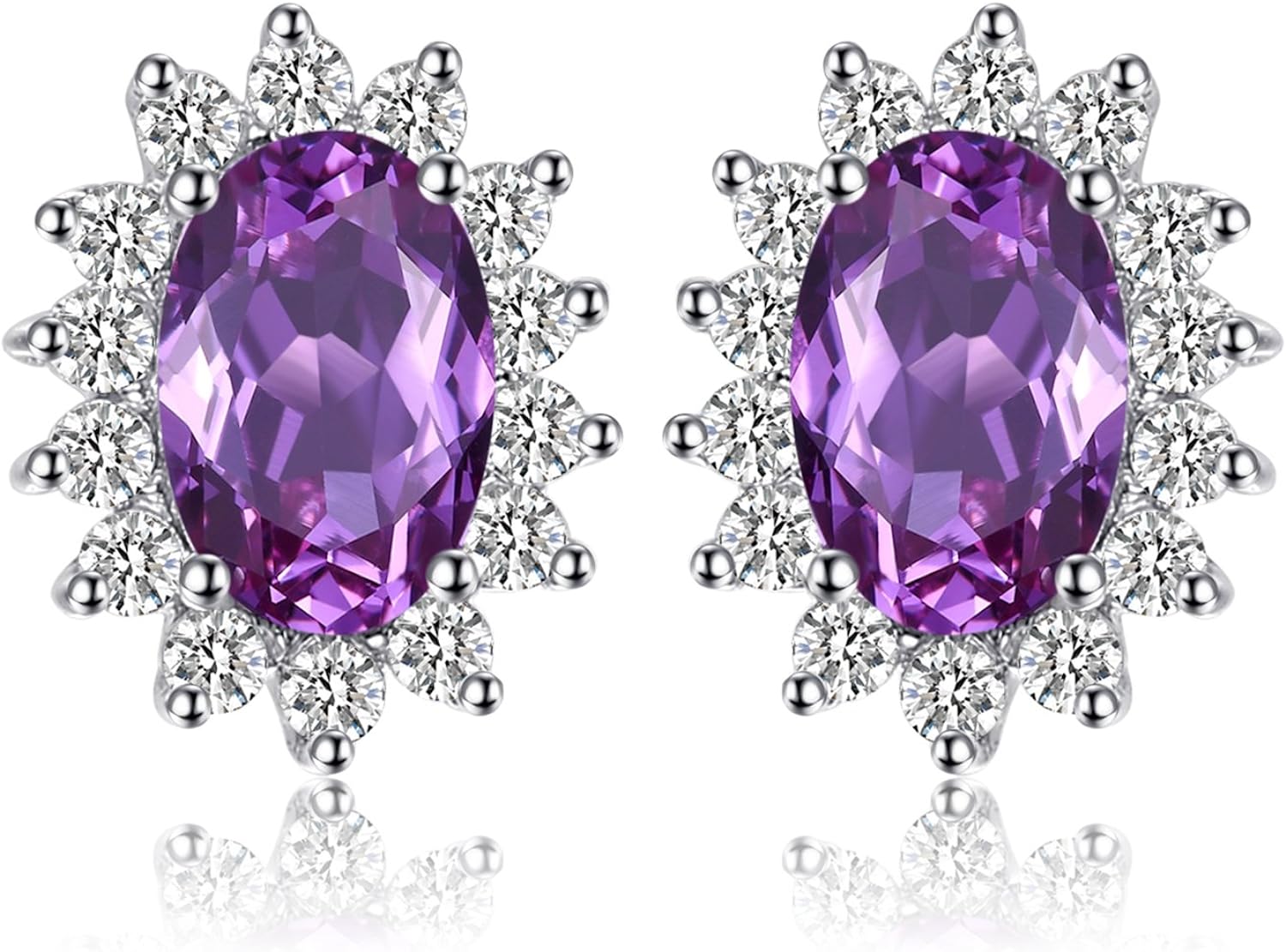 Vintage Moissanite Emerald Ruby Stud Earrings 14k Gold Plated 925 Sterling Silver Earrings | Mix Mix Style [Hot Seller]-Mix MIx Style