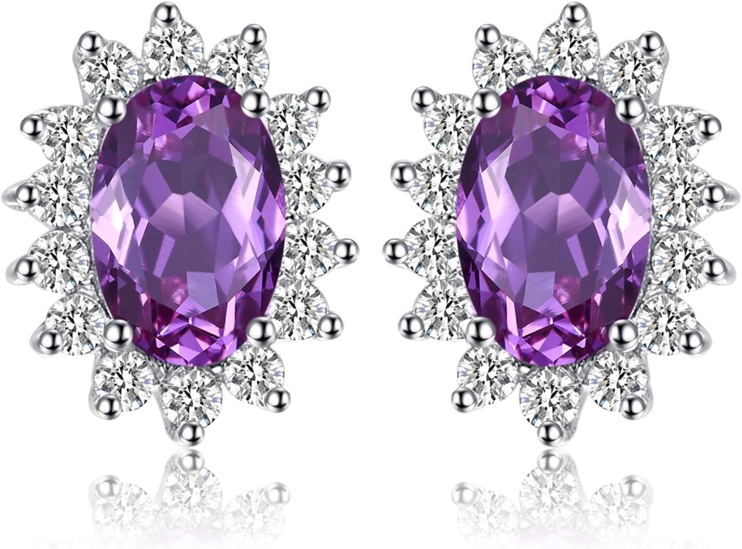 Vintage Moissanite Emerald Ruby Stud Earrings 14k Gold Plated 925 Sterling Silver Earrings | Mix Mix Style [Hot Seller]-Mix MIx Style