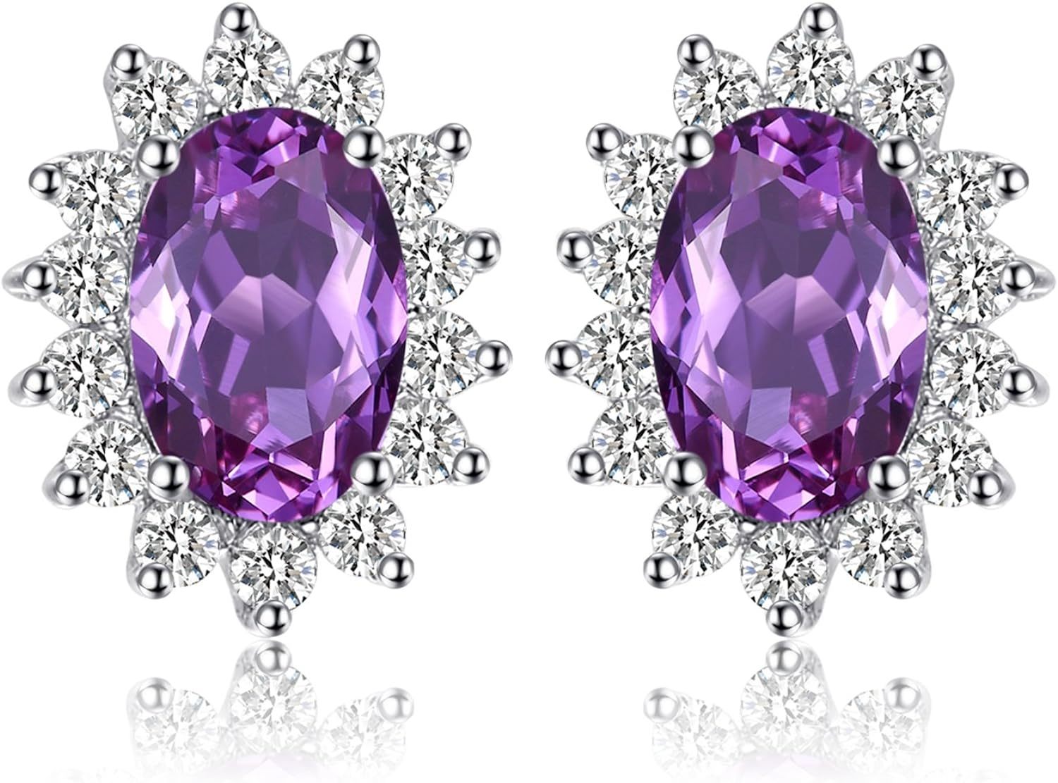 Vintage Moissanite Emerald Ruby Stud Earrings 14k Gold Plated 925 Sterling Silver Earrings | Mix Mix Style [Hot Seller]-Mix MIx Style