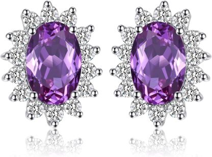 Vintage Moissanite Emerald Ruby Stud Earrings 14k Gold Plated 925 Sterling Silver Earrings | Mix Mix Style [Hot Seller]-Mix MIx Style