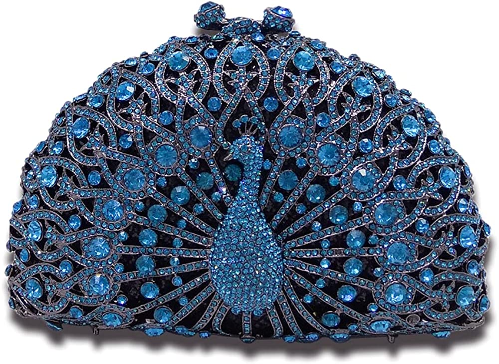 Elegant Crystal Clutches For Women Peacock Clutch Bag Evening Purses and Handbags | Mix Mix Style [Hot Seller]-Mix MIx Style