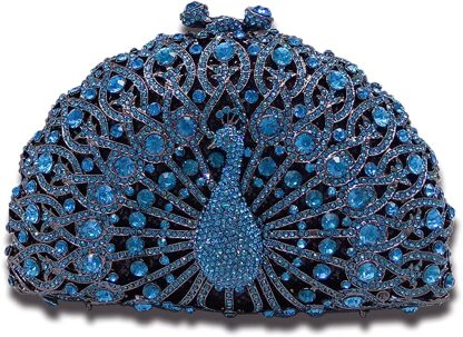 Elegant Crystal Clutches For Women Peacock Clutch Bag Evening Purses and Handbags | Mix Mix Style [Hot Seller]-Mix MIx Style