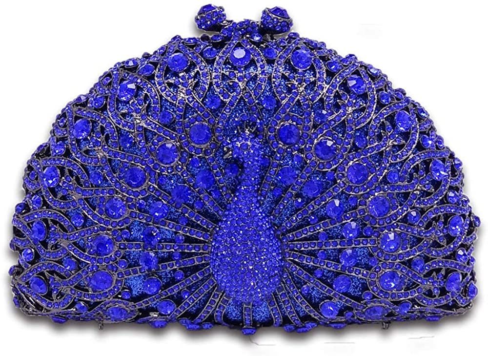 Elegant Crystal Clutches For Women Peacock Clutch Bag Evening Purses and Handbags | Mix Mix Style [Hot Seller]-Mix MIx Style