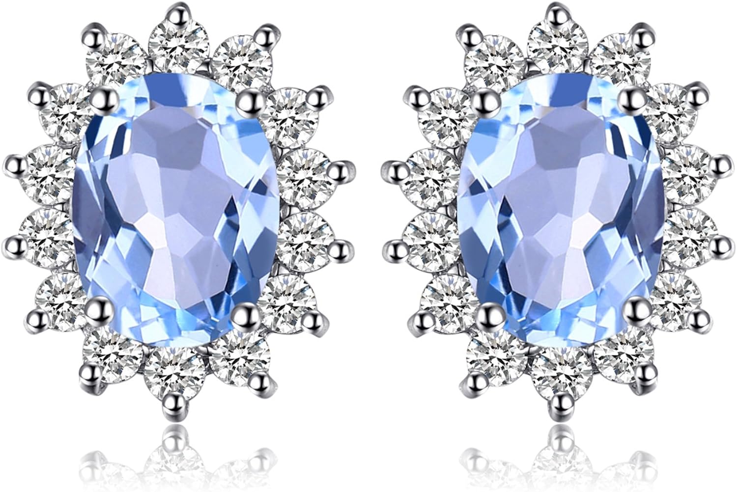 Vintage Moissanite Emerald Ruby Stud Earrings 14k Gold Plated 925 Sterling Silver Earrings | Mix Mix Style [Hot Seller]-Mix MIx Style