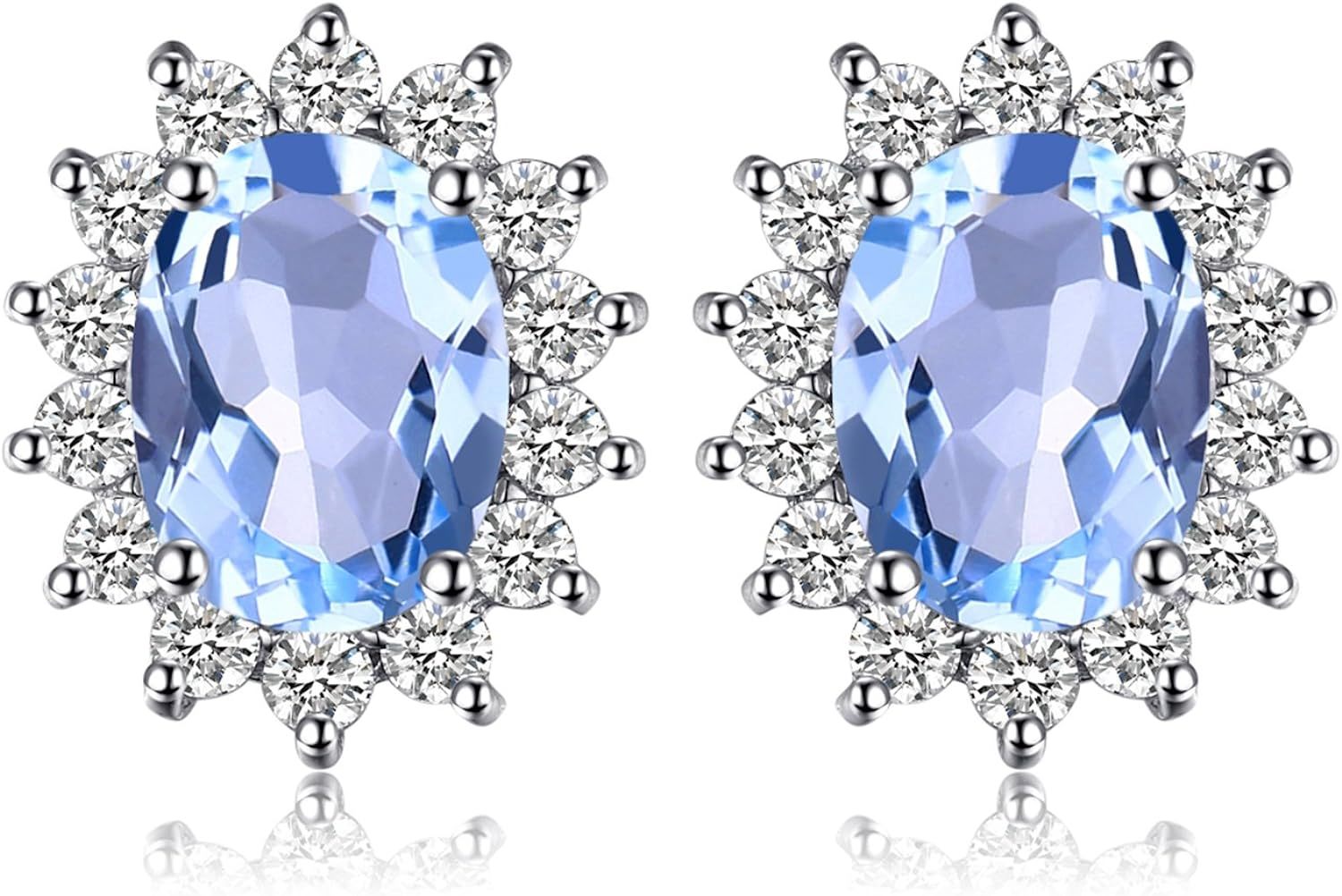 Vintage Moissanite Emerald Ruby Stud Earrings 14k Gold Plated 925 Sterling Silver Earrings | Mix Mix Style [Hot Seller]-Mix MIx Style