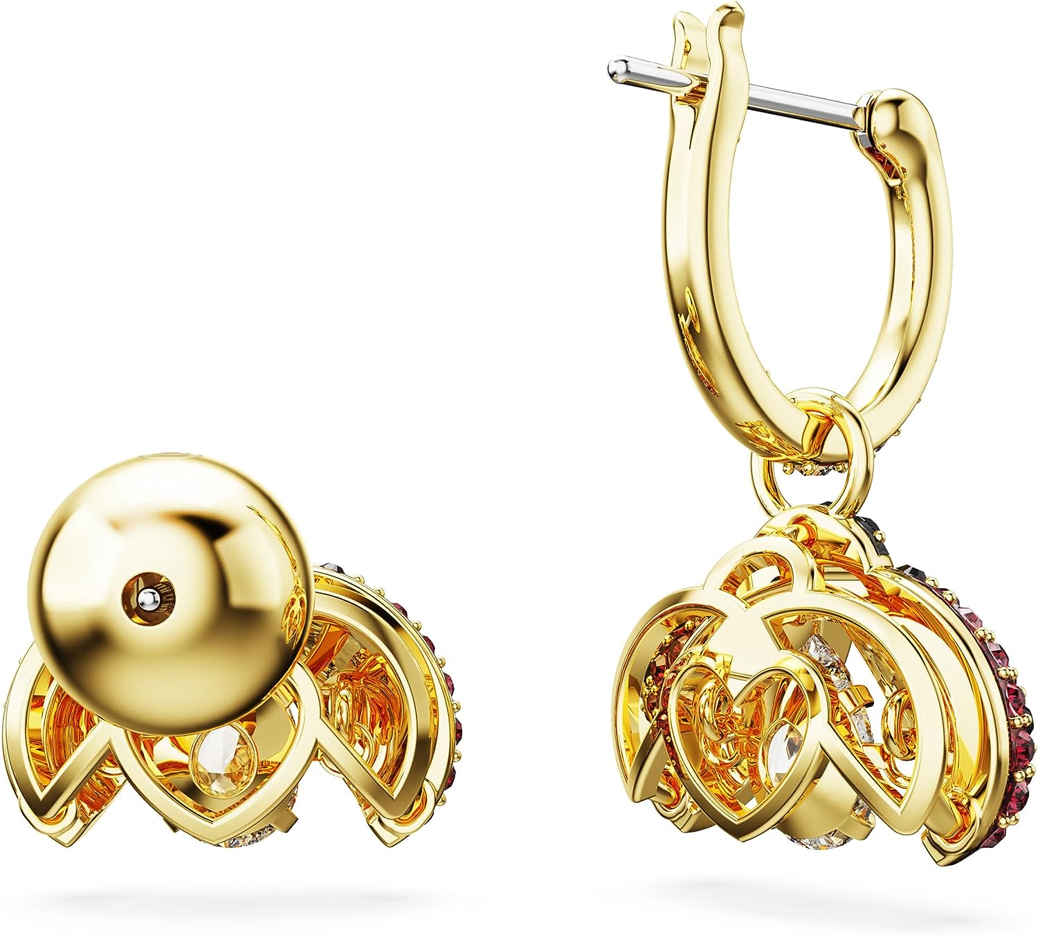 Idyllia drop earrings, Ladybug, Red, Gold-tone plated | Mix Mix Style [Hot Seller]-Mix MIx Style