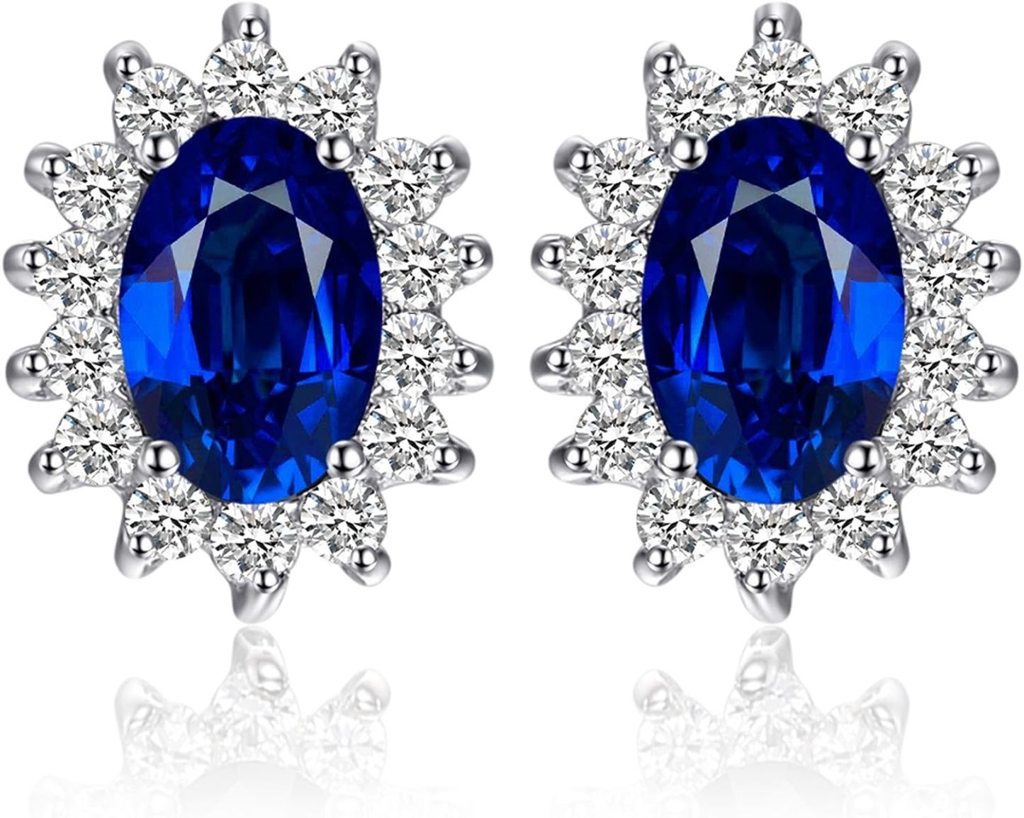 Vintage Moissanite Emerald Ruby Stud Earrings 14k Gold Plated 925 Sterling Silver Earrings | Mix Mix Style [Hot Seller]-Mix MIx Style