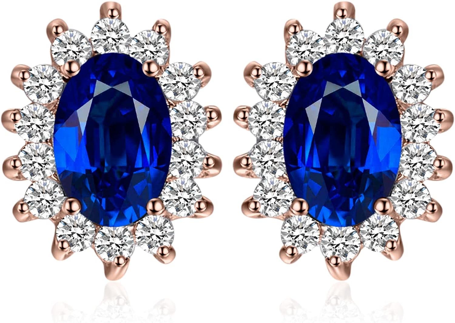 Vintage Moissanite Emerald Ruby Stud Earrings 14k Gold Plated 925 Sterling Silver Earrings | Mix Mix Style [Hot Seller]-Mix MIx Style