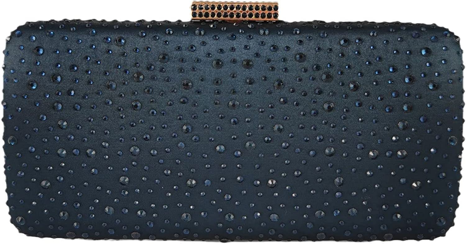 Elegant Women Crystal Clutch Evening Bags Wedding Cocktail Box Handbag Purse | Mix Mix Style [Hot Seller]-Mix MIx Style