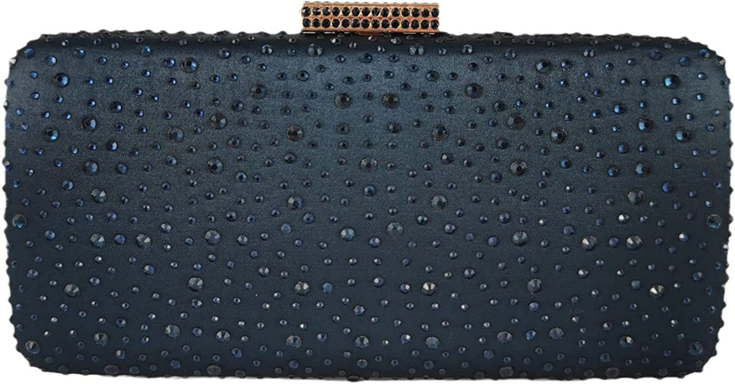 Elegant Women Crystal Clutch Evening Bags Wedding Cocktail Box Handbag Purse | Mix Mix Style [Hot Seller]-Mix MIx Style