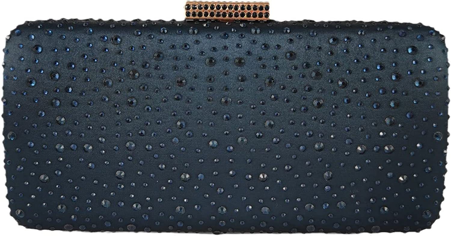 Elegant Women Crystal Clutch Evening Bags Wedding Cocktail Box Handbag Purse | Mix Mix Style [Hot Seller]-Mix MIx Style