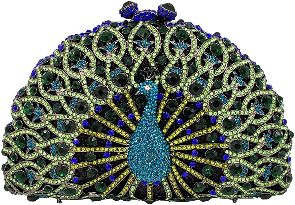 Elegant Crystal Clutches For Women Peacock Clutch Bag Evening Purses and Handbags | Mix Mix Style [Hot Seller]-Mix MIx Style