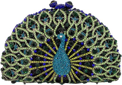 Elegant Crystal Clutches For Women Peacock Clutch Bag Evening Purses and Handbags | Mix Mix Style [Hot Seller]-Mix MIx Style