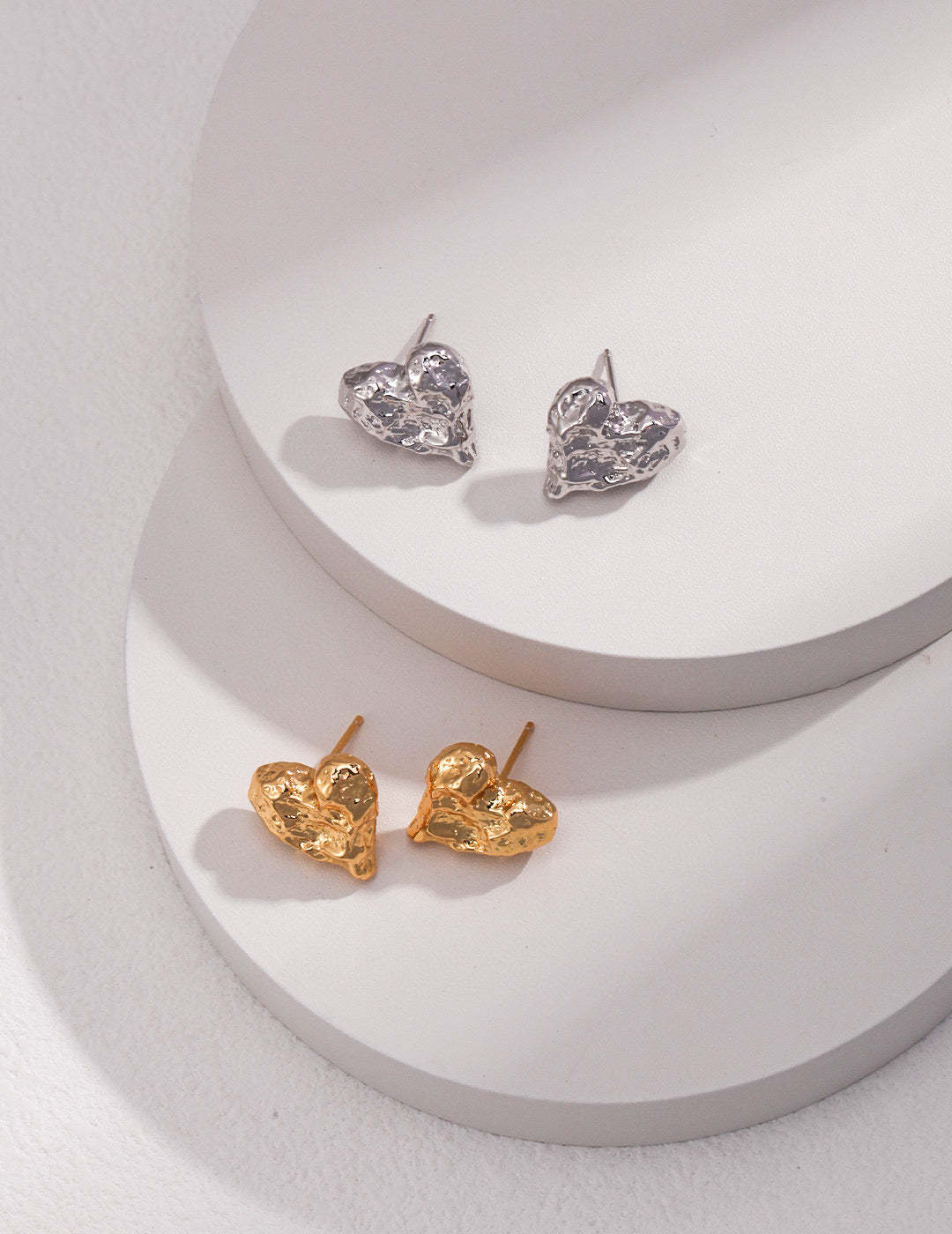 Sterling Silver Love Heart Earrings | Mix Mix Style-Mix MIx Style