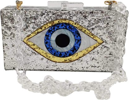 Evil Eye Purse  Handbag with Chain Handbags & Evening Bags | Mix Mix Style [Hot Seller]-Mix MIx Style