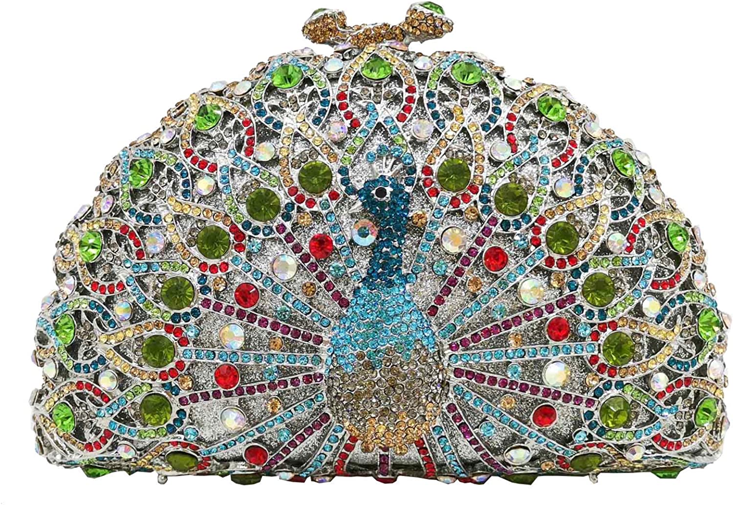 Elegant Crystal Clutches For Women Peacock Clutch Bag Evening Purses and Handbags | Mix Mix Style [Hot Seller]-Mix MIx Style