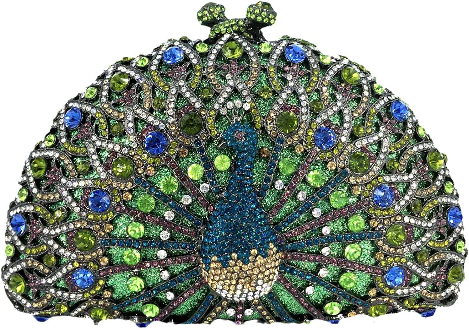 Elegant Crystal Clutches For Women Peacock Clutch Bag Evening Purses and Handbags | Mix Mix Style [Hot Seller]-Mix MIx Style