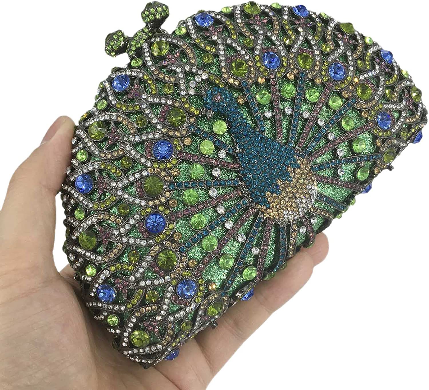 Elegant Crystal Clutches For Women Peacock Clutch Bag Evening Purses and Handbags | Mix Mix Style [Hot Seller]-Mix MIx Style