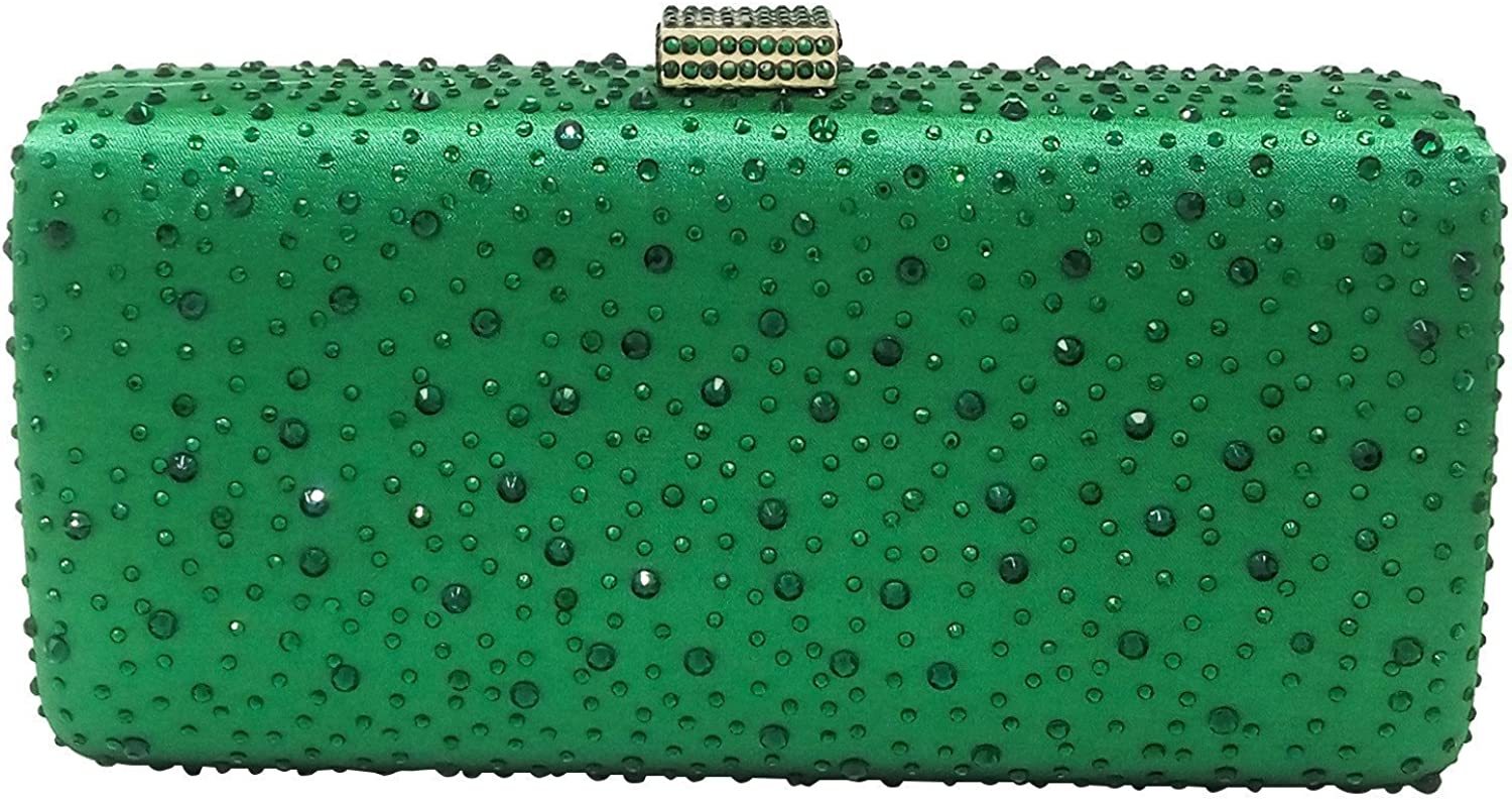 Elegant Women Crystal Clutch Evening Bags Wedding Cocktail Box Handbag Purse | Mix Mix Style [Hot Seller]-Mix MIx Style