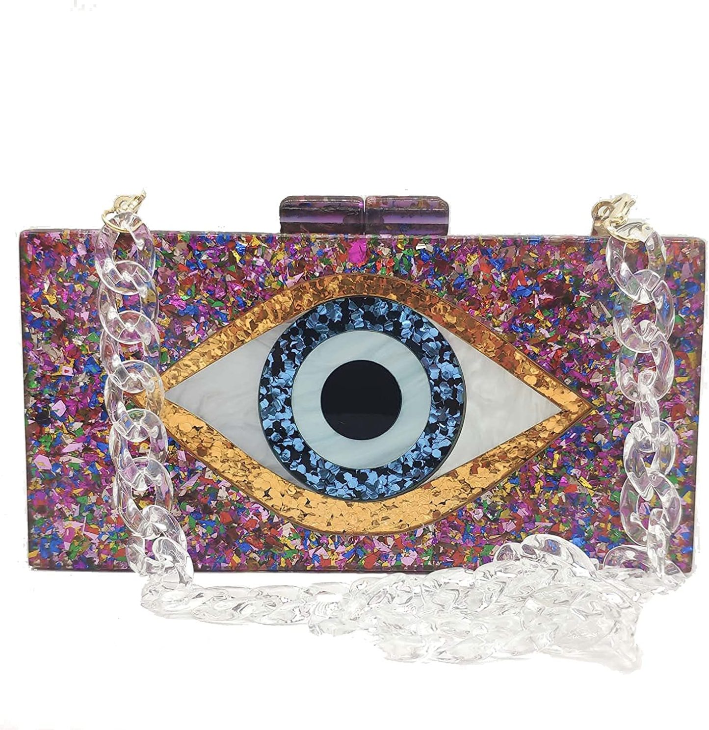 Evil Eye Purse  Handbag with Chain Handbags & Evening Bags | Mix Mix Style [Hot Seller]-Mix MIx Style