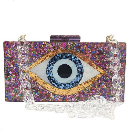 Evil Eye Purse  Handbag with Chain Handbags & Evening Bags | Mix Mix Style [Hot Seller]-Mix MIx Style