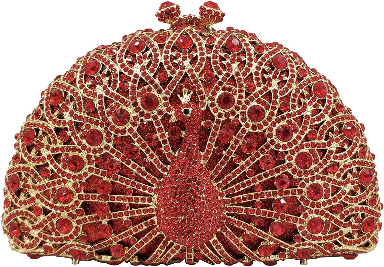 Elegant Crystal Clutches For Women Peacock Clutch Bag Evening Purses and Handbags | Mix Mix Style [Hot Seller]-Mix MIx Style