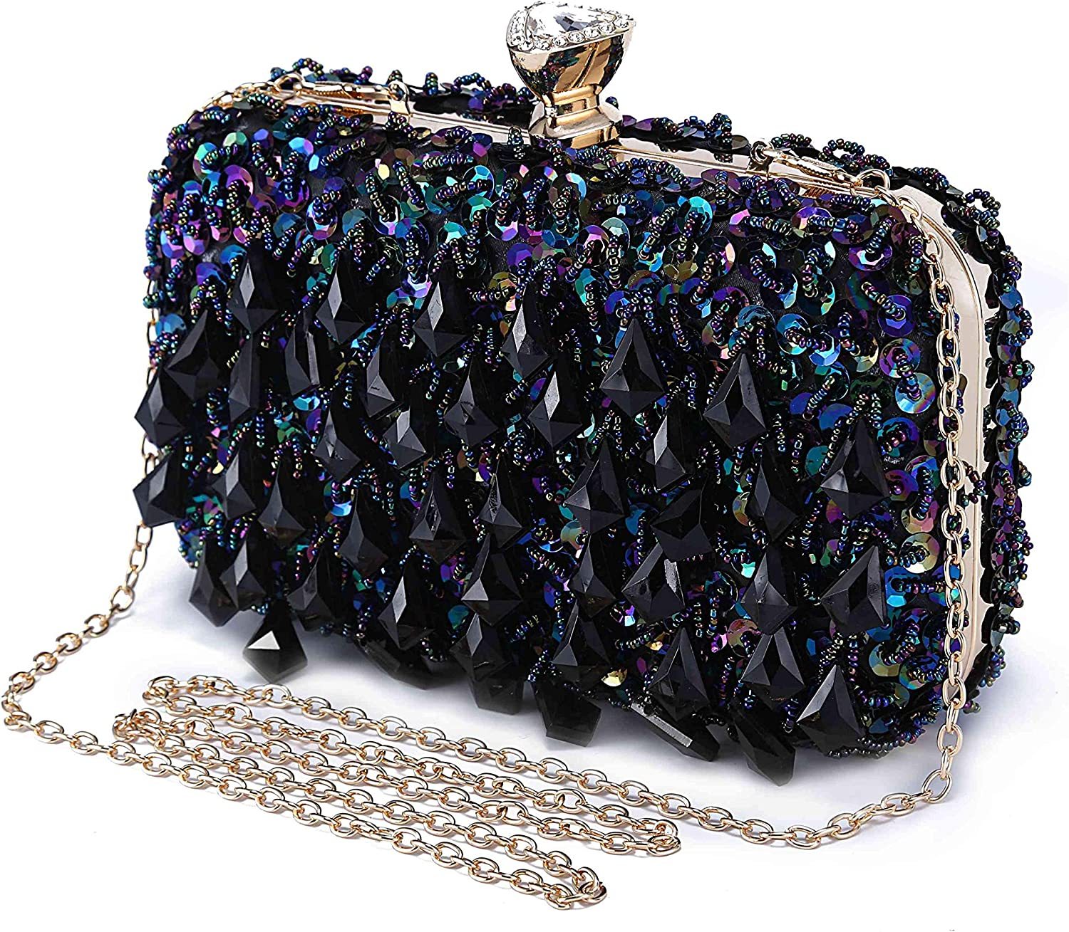 Women Clutch Wedding Purse Rhinestone Crystal Beaded Bags  Handbag for Women  Evening Bags | Mix Mix Style [Hot Seller]-Mix MIx Style