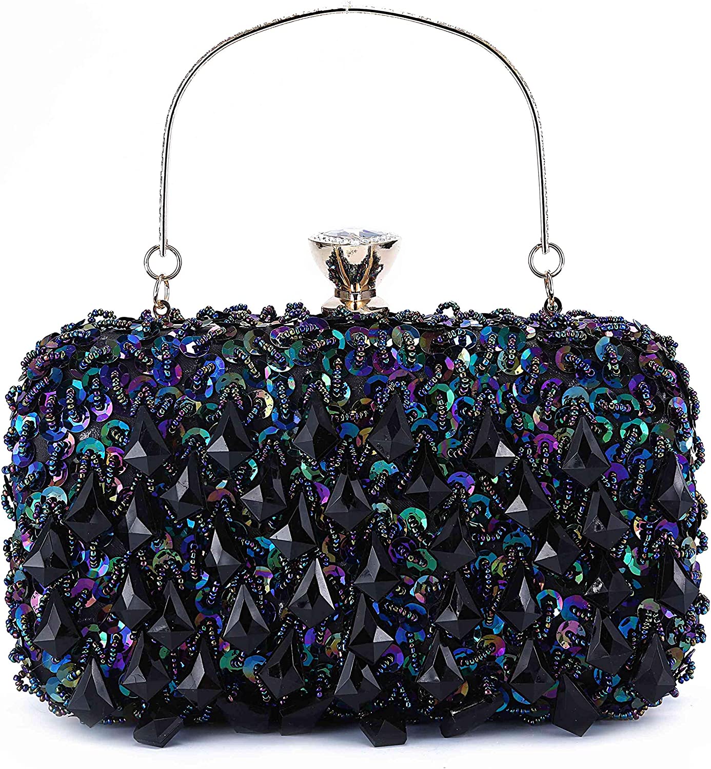 Women Clutch Wedding Purse Rhinestone Crystal Beaded Bags  Handbag for Women  Evening Bags | Mix Mix Style [Hot Seller]-Mix MIx Style