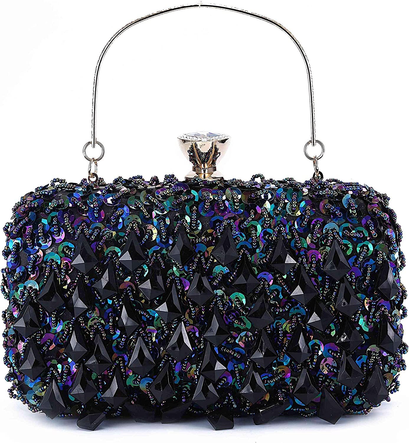 Women Clutch Wedding Purse Rhinestone Crystal Beaded Bags  Handbag for Women  Evening Bags | Mix Mix Style [Hot Seller]-Mix MIx Style