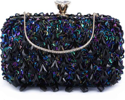 Women Clutch Wedding Purse Rhinestone Crystal Beaded Bags  Handbag for Women  Evening Bags | Mix Mix Style [Hot Seller]-Mix MIx Style