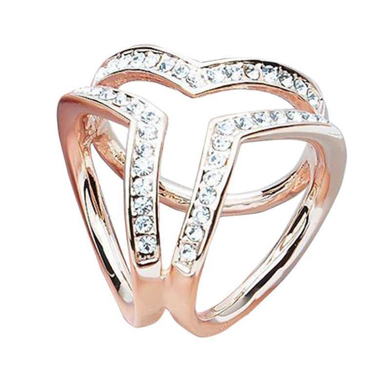 Foreign trade jewelry supply fashion three-dimensional three-ring diamond scarf buckle ladies shawl buckle accessories wholesale direct sales-Mix MIx Style