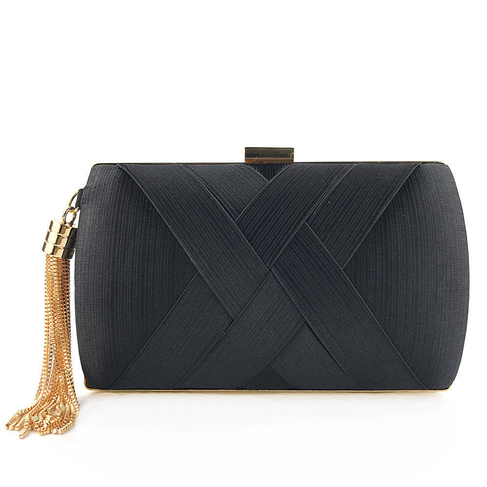 hand-held evening bag satin fashion fringed dress bridal  Handbags & Evening Bags | Mix Mix Style [Hot Seller]-Mix MIx Style