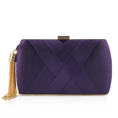 hand-held evening bag satin fashion fringed dress bridal  Handbags & Evening Bags | Mix Mix Style [Hot Seller]-Mix MIx Style
