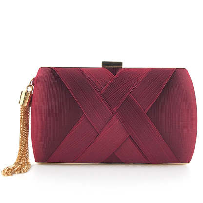 hand-held evening bag satin fashion fringed dress bridal  Handbags & Evening Bags | Mix Mix Style [Hot Seller]-Mix MIx Style