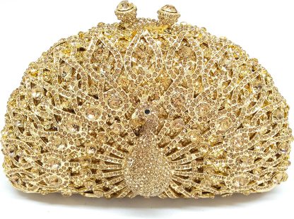 Elegant Crystal Clutches For Women Peacock Clutch Bag Evening Purses and Handbags | Mix Mix Style [Hot Seller]-Mix MIx Style