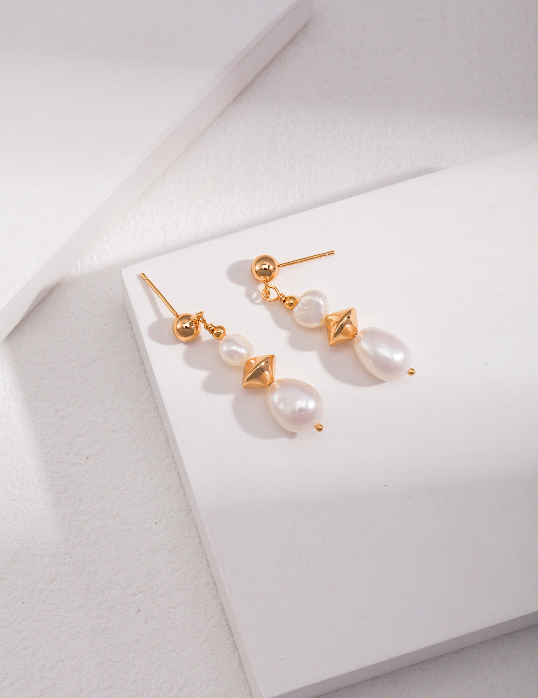 s925 Sterling Silver and Akoya Pearl Drop Earrings | Mix Mix Style-Mix MIx Style