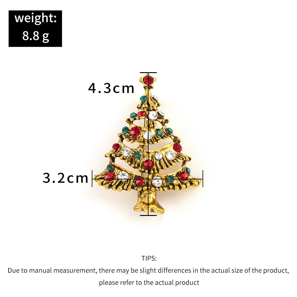 Christmas Tree Brooches Fashion Colorful Diamonds Xmas Gift Brooch Pins Accessories | Mix Mix Style [Hot Seller]-Mix MIx Style
