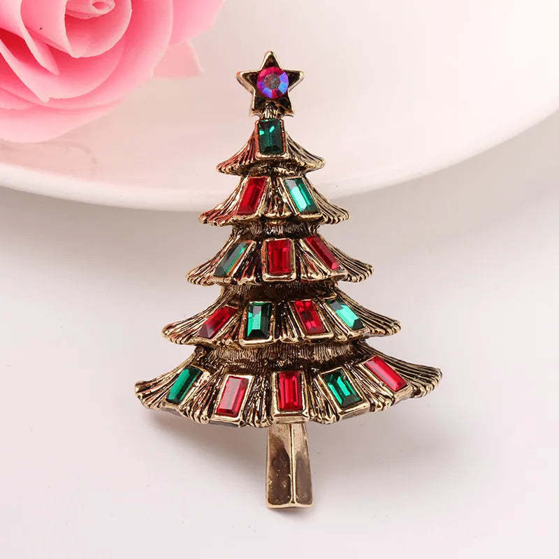 Christmas Tree Brooches Fashion Colorful Diamonds Xmas Gift Brooch Pins Accessories | Mix Mix Style [Hot Seller]-Mix MIx Style