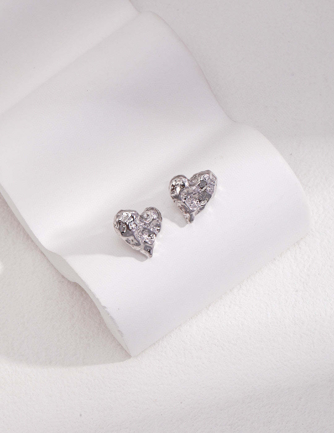 Sterling Silver Love Heart Earrings | Mix Mix Style-Mix MIx Style