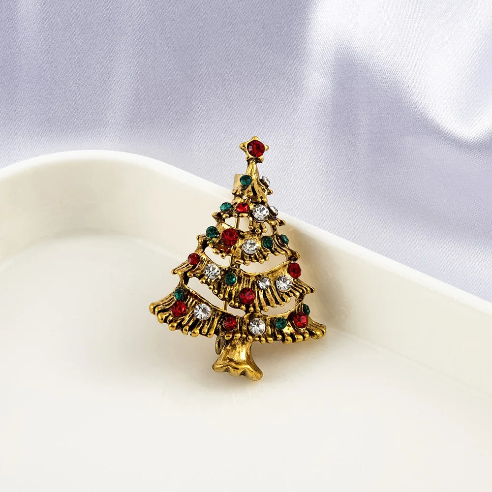 Christmas Tree Brooches Fashion Colorful Diamonds Xmas Gift Brooch Pins Accessories | Mix Mix Style [Hot Seller]-Mix MIx Style