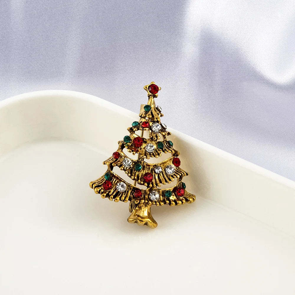 Christmas Tree Brooches Fashion Colorful Diamonds Xmas Gift Brooch Pins Accessories | Mix Mix Style [Hot Seller]-Mix MIx Style