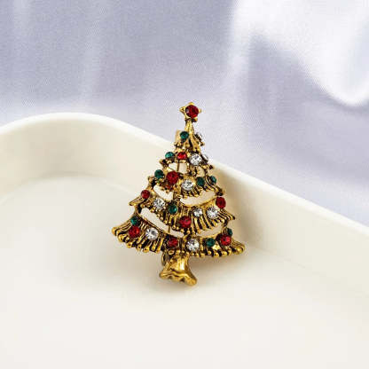 Christmas Tree Brooches Fashion Colorful Diamonds Xmas Gift Brooch Pins Accessories | Mix Mix Style [Hot Seller]-Mix MIx Style