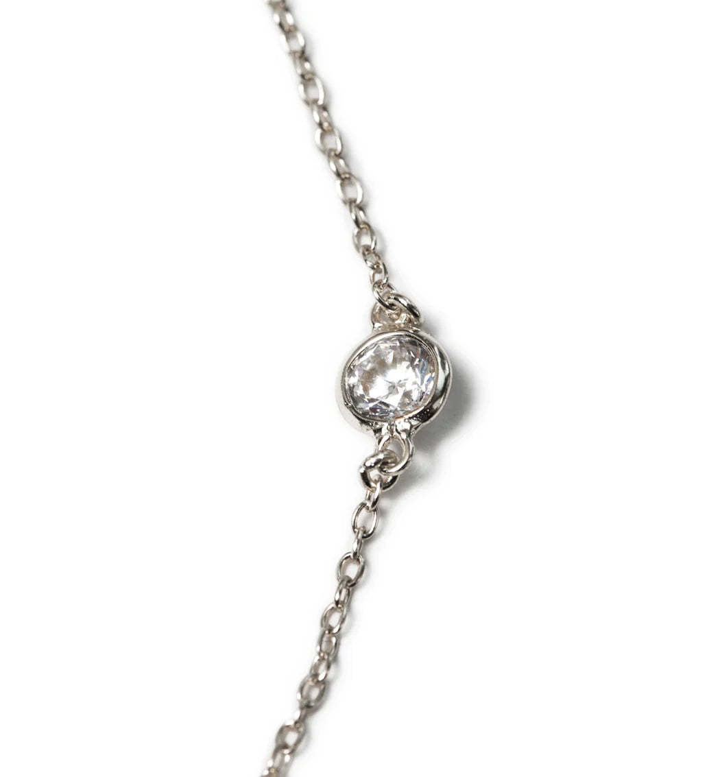 Moissanite Diamond s925 Sterling Silver Chain Anklet | Mix Mix Style [Hot Seller]-Mix MIx Style
