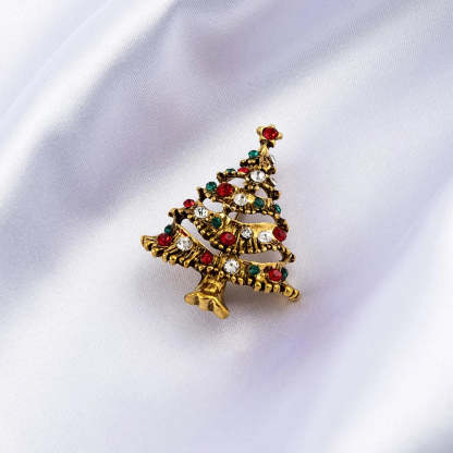 Christmas Tree Brooches Fashion Colorful Diamonds Xmas Gift Brooch Pins Accessories | Mix Mix Style [Hot Seller]-Mix MIx Style
