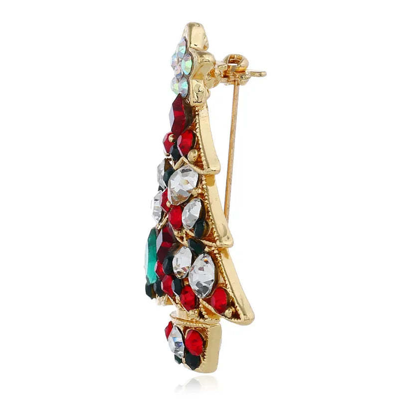 Christmas Tree Brooches Fashion Colorful Diamonds Xmas Gift Brooch Pins Accessories | Mix Mix Style [Hot Seller]-Mix MIx Style