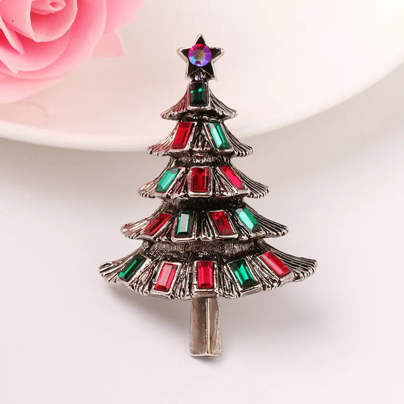 Christmas Tree Brooches Fashion Colorful Diamonds Xmas Gift Brooch Pins Accessories | Mix Mix Style [Hot Seller]-Mix MIx Style